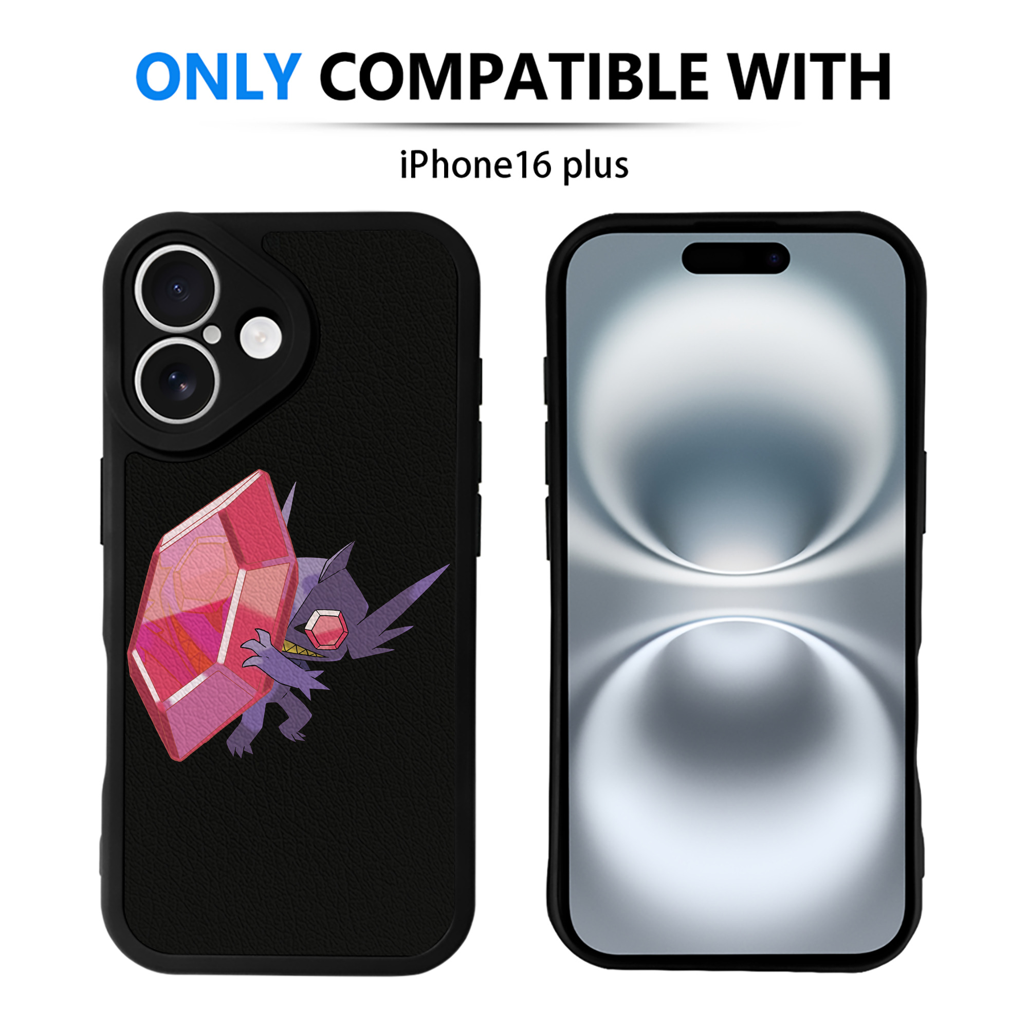 （画像用） ポケットモンスター Pokémon 【iPhone 16シリーズ対応】シリコンスマホケース（レザー調） 材質：シリコン